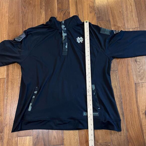 Colosseum Women's 2XL Notre Dame OHT Camo 1/4 Zip Pullover Jacket - Picture 3 of 6